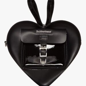 Heart-Shaped Black Bag